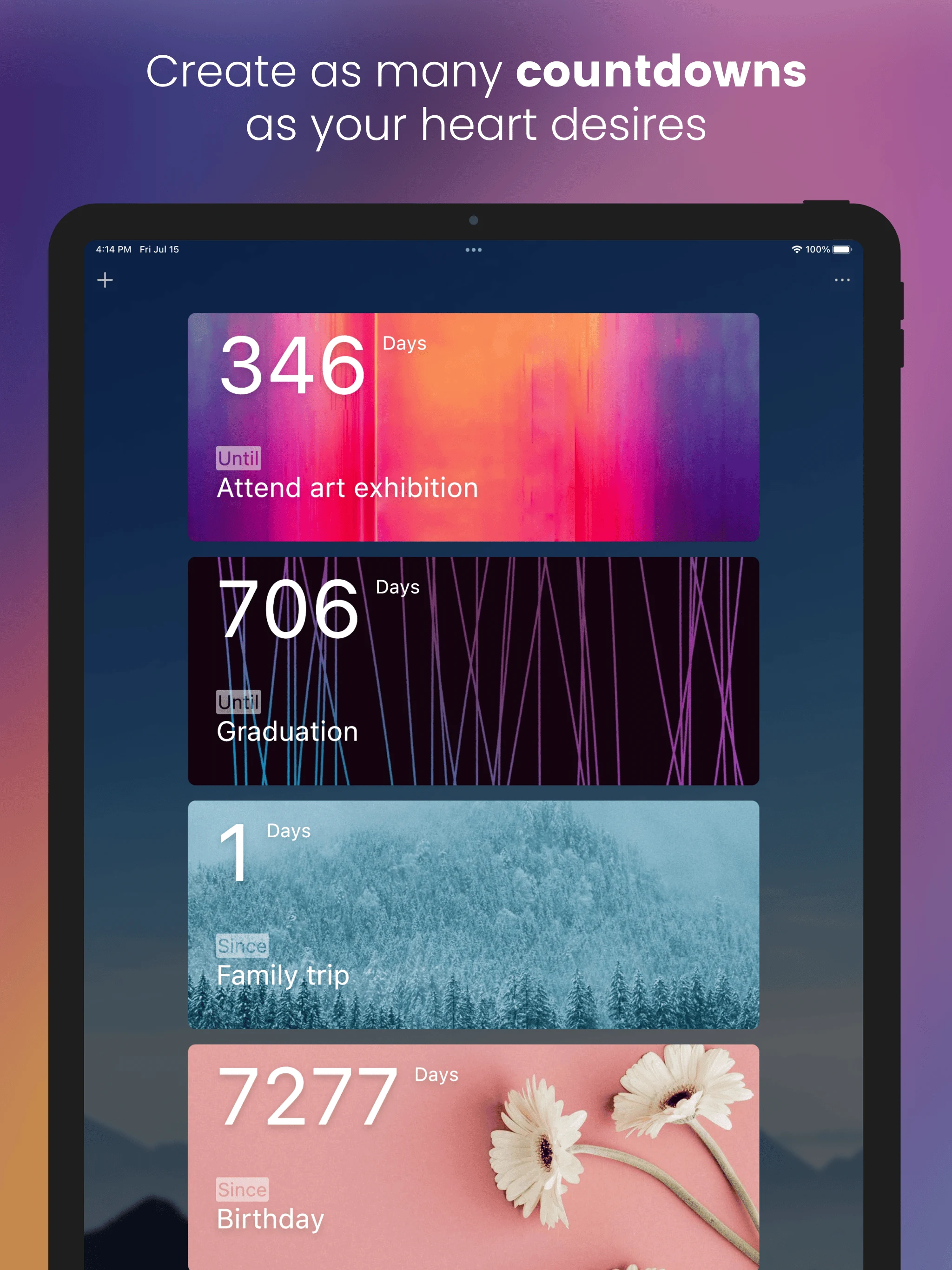 Color Countdown - Event Timer screenshot